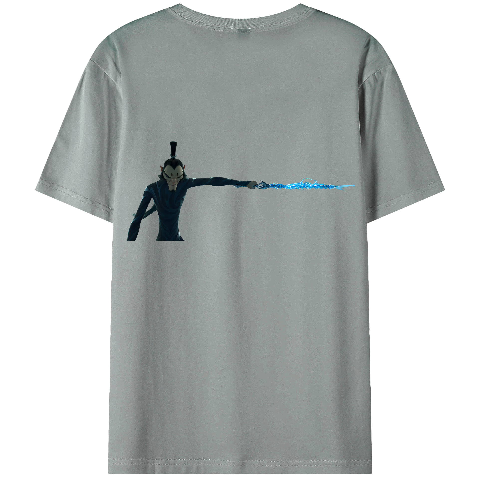 （画像用） Ne Zha 2 ナタ 魔童の大暴れ 綿100％ メンズ半袖Tシャツ（バックプリント） 通気性